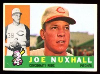 1960 TOPPS BASEBALL JOE NUXHALL #282 CINCINNATI REDS