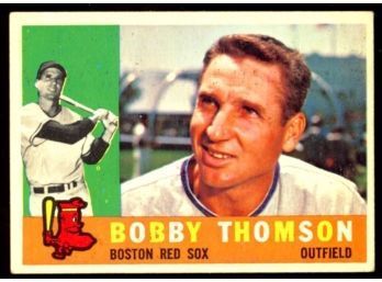 1960 TOPPS BASEBALL BOBBY THOMSON #153 BOSTON RED SOX VINTAGE