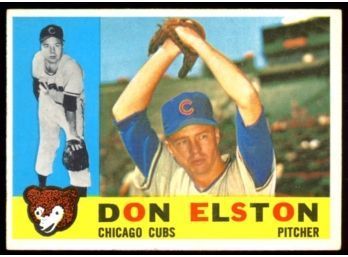 1960 TOPPS BASEBALL DON ELSTON #233 CHICAGO CUBS VINTAGE