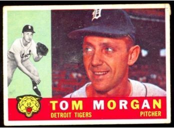 1960 TOPPS BASEBALL TOM MORGAN #33 DETROIT TIGERS VINTAGE