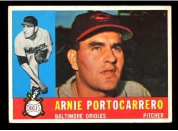 1960 TOPPS BASEBALL #254 RONNIE PORTOCARRERO