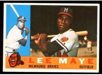 1960 TOPPS BASEBALL LEE MAYE #246 MILWAUKEE BRAVES