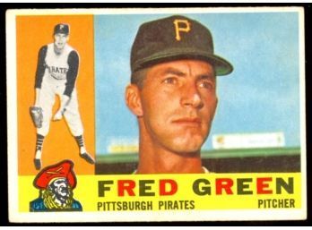 1960 TOPPS BASEBALL FRED GREEN #272 PITTSBURGH PIRATES VINTAGE