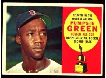 1960 TOPPS BASEBALL #317 Pimpsie Green Rookie Cup Card