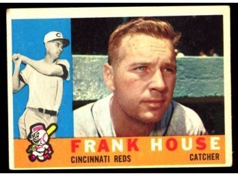 1960 TOPPS BASEBALL FRANK HOUSE #372 CINCINNATI REDS