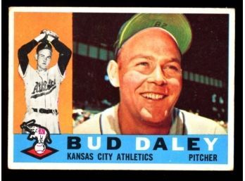 1960 TOPPS BASEBALL BUD DALEY #8 KANSAS CITY ATHLETICS