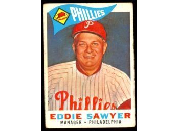 1960 TOPPS BASEBALL EDDIE SAWYER #226 PHILADELPHIA PHILLIES VINTAGE