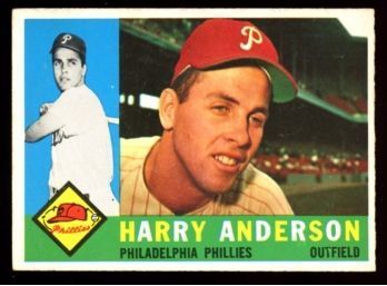 1960 TOPPS BASEBALL HARRY ANDERSON #285 PHILADELPHIA PHILLIES