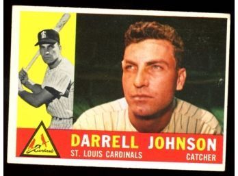 1960 TOPPS BASEBALL DARRELL JOHNSON #263 ST LOUIS CARDINALS