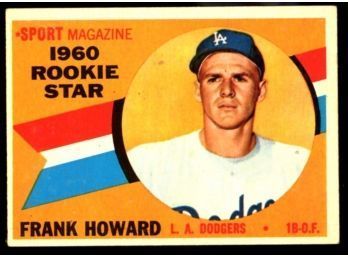 1960 TOPPS BASEBALL #132 Frank Howard Rookie Star