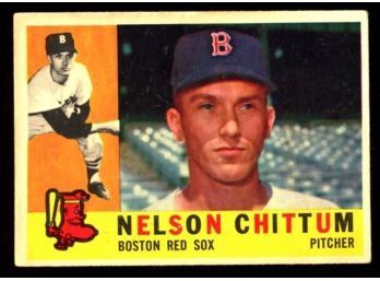 1960 TOPPS BASEBALL #296 NELSON CHITTUM