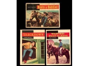 1958 TOPPS TV WESTERNS TRADING CARDS LOT OF 3