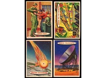 1957 Topps Space Cards Lot Of 4