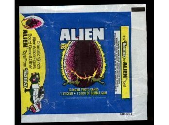 1979 TOPPS ALIEN MOVIE WAX WRAPPER