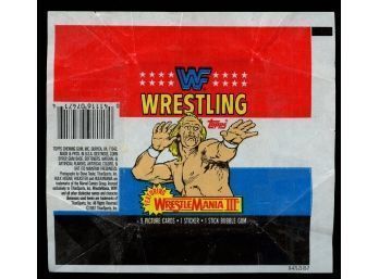 1987 TOPPS WRESTLING WWF TRADING CARDS WAX WRAPPER