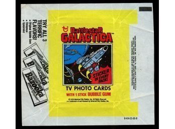 1978 TOPPS BATTLESTAR GALACTICA WAX WRAPPER