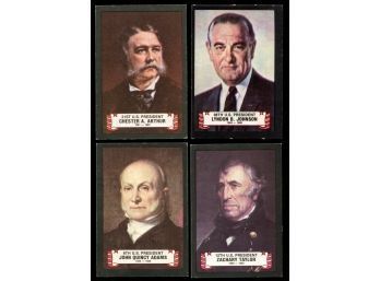 1980 Kelloggs Presidents Lot Of 4