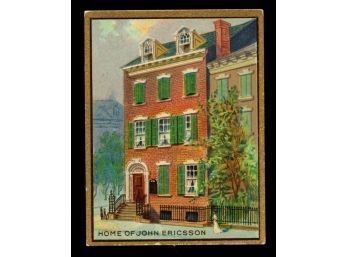 Early 1900s Helmar Tobacco Historic Homes Series John Ericssons Home