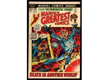 1972 MARVELS GREATEST COMICS #38 'DEATH IN ANOTHER WORLD'  .20