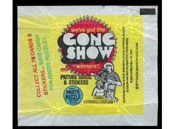 1977 Fleer The Gong Show Trading Cards WAX WRAPPER