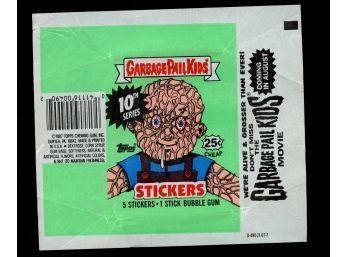 1987 TOPPS GARBAGE PAIL KIDS 10TH SERIES WAX WRAPPER