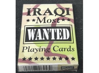 IRAQI MOST WANTED PLAYING CARDS DECK NEW INBOX FACTORY SEALED