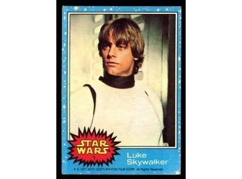 1977 TOPPS STAR WARS #1 LUKE SKYWALKER ROOKIE CARD