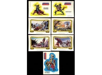 1984 MASTERS OF THE UNIVERSE CARD LOT OF 7   (2)