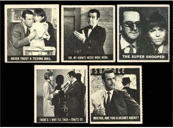 1966 Topps Get Smart Trading Cards Lot Of 5