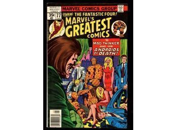 1978 MARVELS GREATEST COMICS STARING THE FANTASTIC FOUR VOL 1 #77