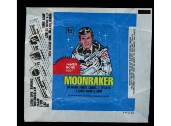 1978 TOPPS MOONRAKER WAX WRAPPER