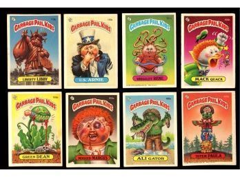 ORIGINAL 1986 TOPPS GARBAGE PAIL KIDS LOT OF 8 GPK  (A)