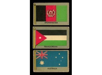 1950 FLAGS OF THE WORLD LOT OF 3