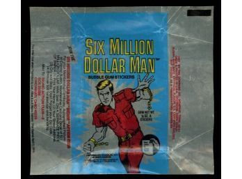 1975 DONRUSS SIX MILLION DOLLAR MAN WAX WRAPPER