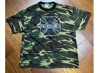 VINTAGE RANCID CAMO BAND TEE ~ XL