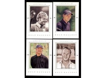 2001 Upper Deck PGA Golf Gold Gallery Insert Lot Of 4