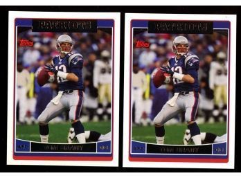 Lot Of 2 ~ 2006 Topps Tom Brady