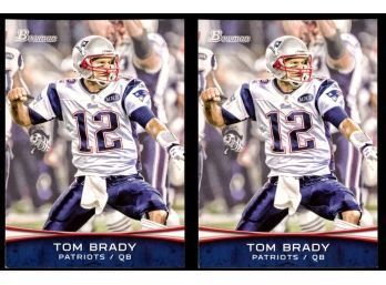 Lot Of 2 ~ 2012 Bowman Tom Bradys