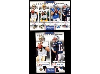 Lot Of 2 ~ 2012 Prestige Tom Brady / Drew Brees League Leaders