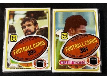 1980 TOPPS FOOTBALL CELLO PACKS ~ LOT OF 2