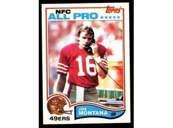 1982 TOPPS FOOTBALL JOE MONTANA