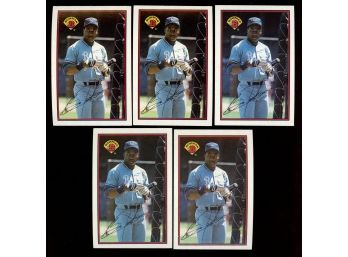 LOT OF 5 ~ 1989 BOWMAN BO JACKSON