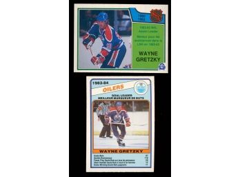 1983 & 84 O-pee-chee Wayne Gretzky's