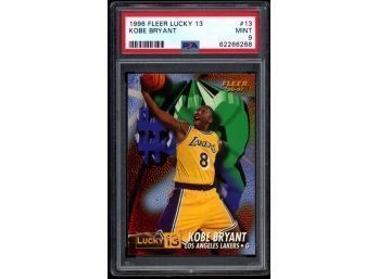 1996 FLEER LUCKY 13 KOBE BRYANT ROOKIE CARD PSA 9 MINT