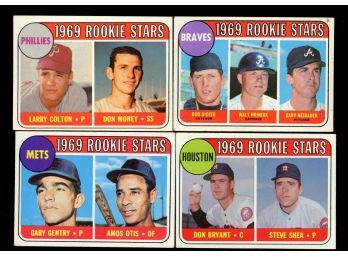 1969 TOPPS BASEBALL ROOKIE LOT OF 4