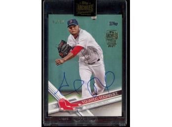 2021 Topps Archives Signature Series Eduardo Rodriguez Rookie Auto # 61/62