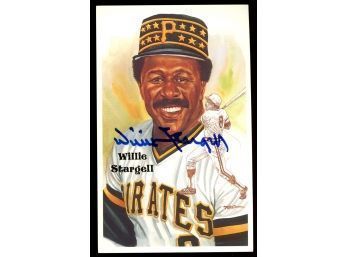 1989 Willie Stargill  Perez-Steele Autographed Postcard  #/10,000