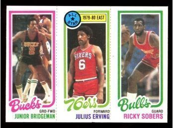 1980 TOPPS BASKETBALL  JULIUS ERVING / SOBERS / BRIDGEMAN