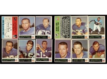 Lot Of 12 ~ 1965 Philadelphia Football Minnesota Vikings Team Lot