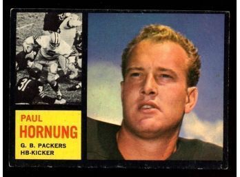 1962 TOPPS FOOTBALL #64 PAUL HORNUNG